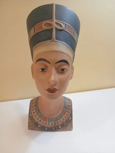 Vintage Goebel Hummel Königin Nofretete ägyptische Porzellan bemalte Büste -BX23 - Bild 1 von 10