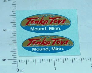 Paar 1956 bis 1957 Tonka Logo Aufkleber TK-001B - Bild 1 von 1