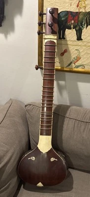 Tumba grande de sitar profesional vintage HIREN ROY - el mejor fabricante de sitar de la India Foto 1 de 4