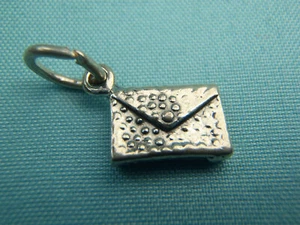 Sterling Silber Handtasche Geldbörse Hand Clutch Geldbörse Anhänger Made in USA - Bild 1 von 9