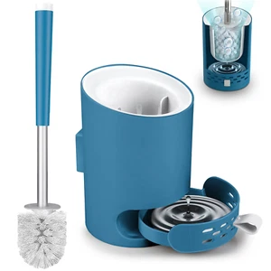 TOILET BRUSH SET Bowl Brush and Caddy Scrub Brush with Holder - Picture 1 of 8
