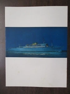 DE COLECCIÓN S.S. ARGENTINA CRUISE LINE MENÚ 11 DE DICIEMBRE DE 1961 IMAGEN DE CRUCERO - Imagen 1 de 3