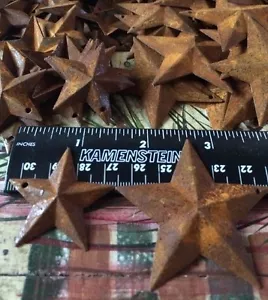50 TOTAL Rusty Barn Stars Star (25) 1.5" 38mm & (25) 2.25" 57mm Country Rust - Picture 1 of 11