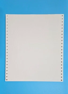 100 Sheets Dot Matrix Tractor Feed Computer Paper Continuous Great Condition - Image 1 of 2