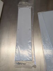 Qty:1 TRIMCO 1001-3 PUSH/PULL PLATE 4 X 16 Satin Aluminum Clear Coated 628