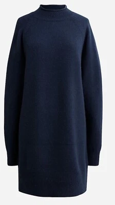 Suéter-vestido J.Crew Luxe Cashmere Rollneck™ nuevo con etiquetas XS azul marino nuevo con etiquetas Foto 1 de 4
