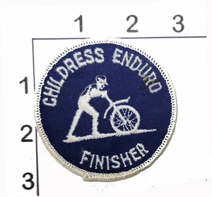 Childress Enduro Finisher Patch Motorcycle Embroidered VIntage Texas Trail Bike - Picture 1 of 1