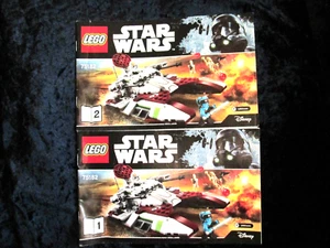 Lego Star Wars 75182 Bauanleitung, Bauplan für " Republic Figher Tank Heft 1 +2 - Bild 1 von 3
