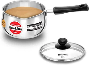 Hawkins 2 Liter Stainless Steel Saucepan TPan with Glass Lid 14 x 8 x 6 Inches - Picture 1 of 1