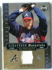 2005 UD Portraits John Smoltz Scrapbook GU JERSEY RELIC HOF BRAVES (white spots)