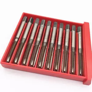 10pcs HSS Fine Thread Tap M2-M20 Straight Flute Machine Metric Screw H2 - Foto 1 di 2