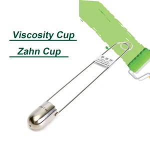 Taza de flujo taza de dientes viscosímetro taza de viscosidad 3 acero inoxidable gama 100 a 800 - Imagen 1 de 12