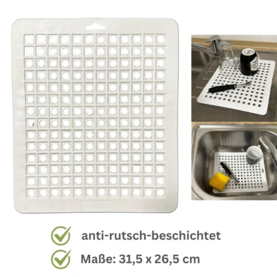 Spülbeckenmatte Spülbeckeneinlage Spülmatte Geschirrmatte Keeeper 315 x 265mm - Bild 1 von 4