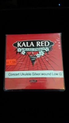Kala Red Ukulele Strings Concert Ukulele Silver Wound G String - Image 1 of 2