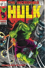 The Incredible Hulk Comic Book #111, Marvel Comics 1969 VERY FINE