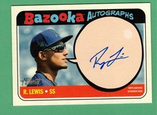 2018 TOPPS HERITAGE MINORS ROYCE LEWIS AUTO BAZOOKA 23/50 TWINS PROSPECT