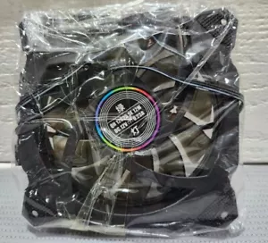 Computer Case Fan QH 12025 SE 12M DC 12V 0.23A Colorful LED 4 Screws G4 - Picture 1 of 4
