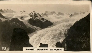 Cigarette Card WD & HO Wills New Zealand # 23 Franz Joseph Glacier - Imagen 1 de 2