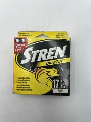 STREN DURATUF 330 YD 17 LB CLEAR FISHING LINE - BRAND NEW - Image 1 of 4
