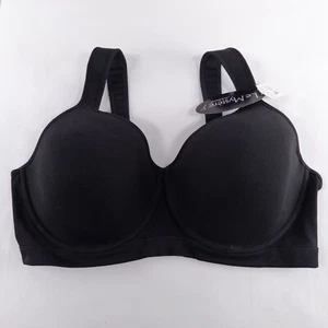 Le Mystere Energie Sport Bra 40E Black Underwire Lightly Padded Convertible New - Picture 1 of 8