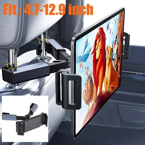 360° Car Back Seat Headrest Holder Mount For iPad Tablet Phone Samsung Universal - Picture 1 of 13