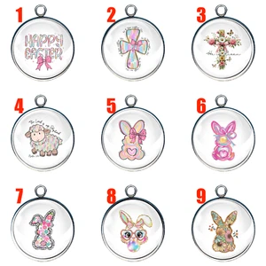 Pastel Easter Glass Cabochon Charms - Picture 1 of 31