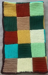Vintage Patchwork Throw Hand stitched Appalachian Style  35x50 Handmade Afghan - Picture 1 of 2