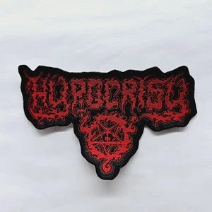 Hypocrisy Red Shaped Logo  EMBROIDERED PATCH - Picture 1 of 2