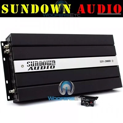 SUNDOWN AUDIO SCV-2000D AMPLIFICADOR DE COCHE 2000W RMS SUBWOOFERS ALTAVOCES AMPLIFICADOR DE GRAVES NUEVO Foto 1 de 4