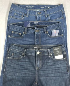 Women New Blue Stretch Comfort Jeans Pants -Choice Size & Color - Picture 1 of 7