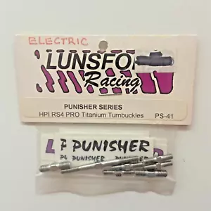 LUNSFORD PUNISHER SERIES HPI RS4 PRO TITANIUM TURNBUCKLES NEW OLD INVENTORY - Picture 1 of 2