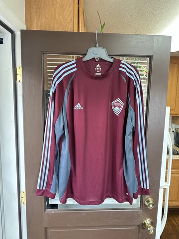 Authentic Colorado Rapids Long Sleeve adidas MLS Football Soccer Jersey Kit Cover