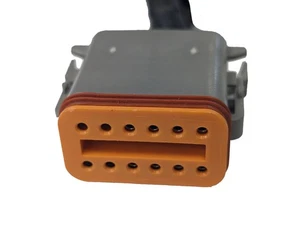 PSI Power 10" CAT Injector Pigtail – 12-Way Deutsch Connector Cummins Injector H - Picture 1 of 2