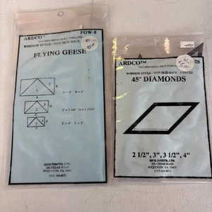 ARDCO Metal Quilt Templates, 45 Diamond, Flying Geese - Picture 1 of 5