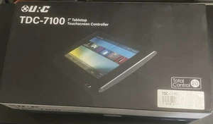 URC TDC 7100 7-inch Tabletop Touchscreen for Total Control System Open Box Black - Picture 1 of 3