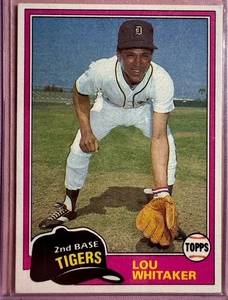 1981 Topps #234 Lou Whitaker Detroit Tigers MLB Baseball Card - Picture 1 of 2