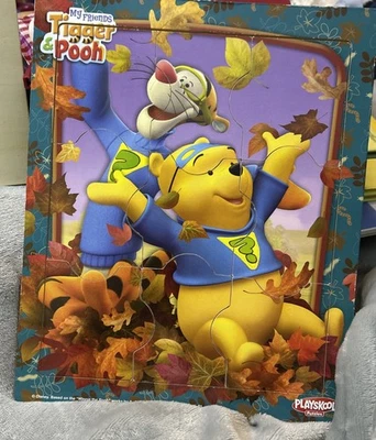 TIGGER & POOH My Friends Rompecabezas Marco Preescolar 2 Juego De 9 Piezas Foto 1 de 3