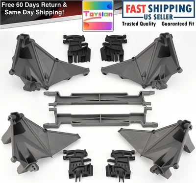 Se adapta a las torres de choque X-MAXX ULTIMATE TRAXXAS mitades retenedores de batería delanteros y traseros Foto 1 de 4