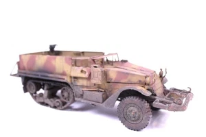 GONIO Halftrack M3 Militärfahrzeug Umgestaltet Metall L 28 cm 1:24 Spur G - Picture 1 of 10