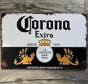 Insegna Corona Extra Birra 8x12 Vintage Novità Metallo Nuova! - Foto 1 di 2