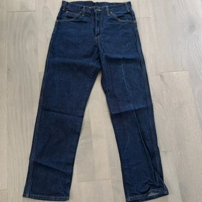 Dickies Jeans Men's Sz 32X32 Dark Wash Workwear 100% Cotton Casual Straight Leg - Image 1 of 4
