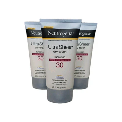 3Pk -5oz  Neutrogena Ultra Sheer Dry Touch Sunscreen Lotion SPF 30 - VALUE SIZE - Image 1 of 4
