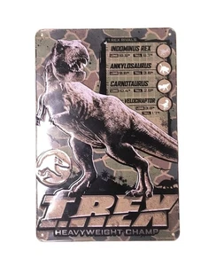 Jurassic World Dominion Tyrannosaurus Rex Dinosaurier Blechschild Jurassic Park Dino - Bild 1 von 1