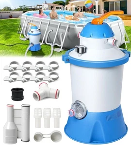 1000 GPH Pool Sand Filter Pump for Above Ground Pools, Pool Sand Pump with Ti... - Picture 1 of 9