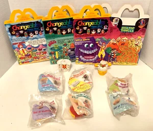 Set 8 McDonald's 88 New Food Changables Transformers 6 New Sealed+2 Used+3 Boxes - Picture 1 of 12