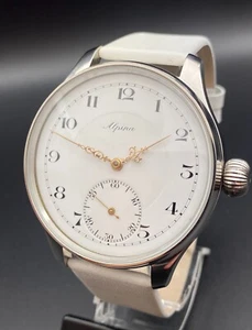 Limited ALPINA Vintage Mechanical Watch MARRIAGE Movement Alpina Big Wristwatch - Picture 1 of 9