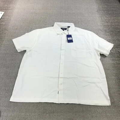 Nat Nast Shirt Mens Extra Large Button Up White Oxford Camp Hawaiian Casual b234 - Image 1 of 4