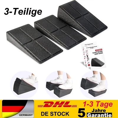 3-Teiliges Wadendehner Set Beinstrecker Wadenstrecker Kniekeil Schrägbrett