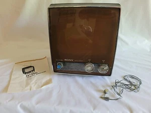Vintage Sony Solid State TV-950 B&W Portable Television 89986 - Picture 1 of 13
