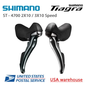 Shimano Tiagra STI ST-4700 2x10 speed Shift Brake Levers Right/Left/set w/Cable - Picture 1 of 11